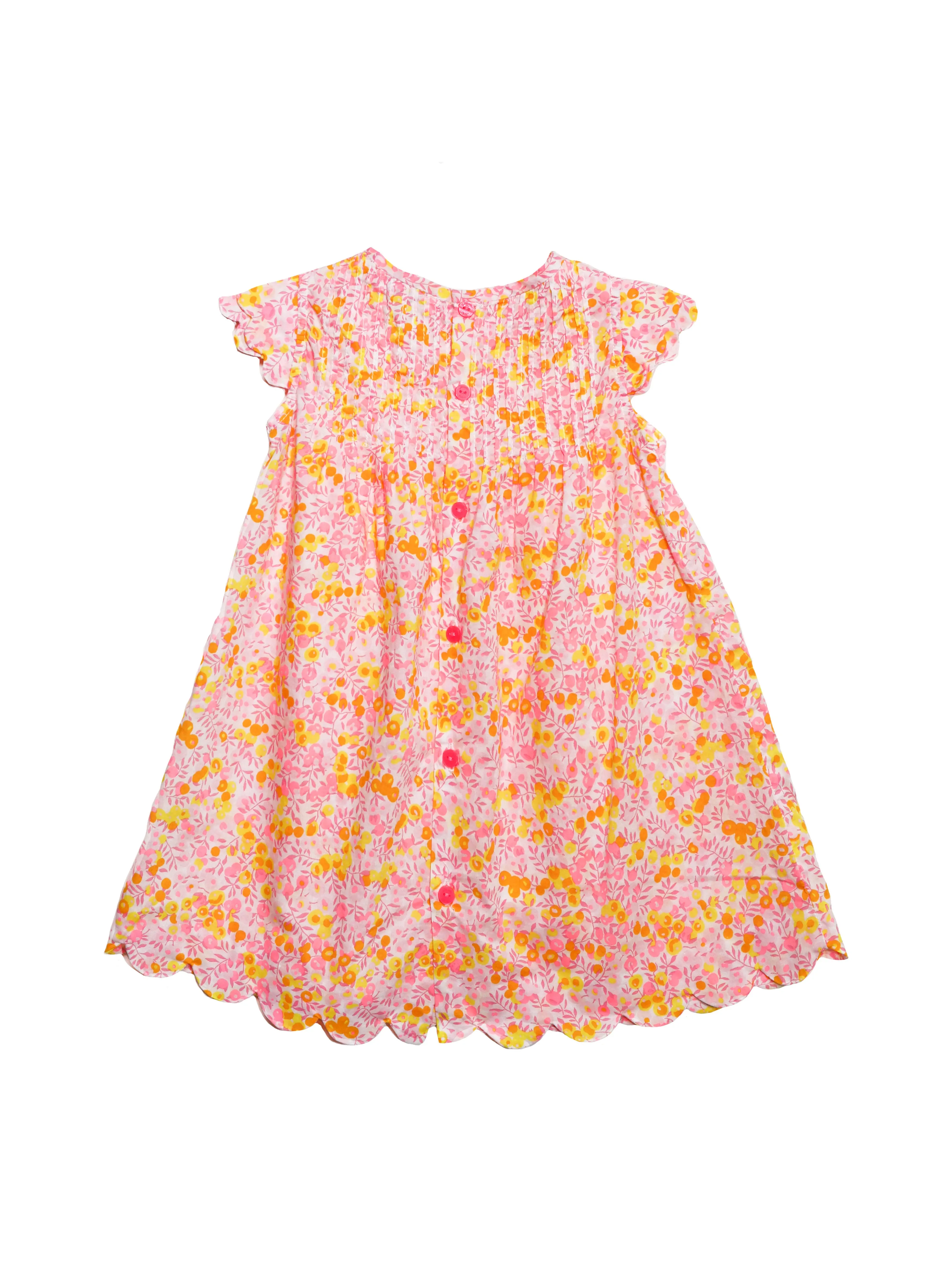 [12m] Jacadi Liberty Print Ruffle Sleeveless Dress