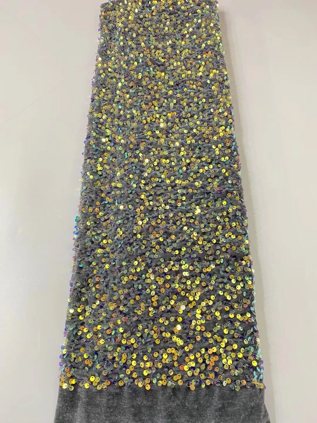5 YARDS / 38 COLORS / Kamilia Beaded Embroidery Glitter Mesh Lace  Party Prom Bridal Dress Fabric