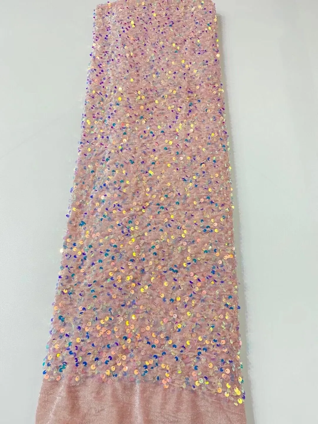 5 YARDS / 38 COLORS / Kamilia Beaded Embroidery Glitter Mesh Lace  Party Prom Bridal Dress Fabric
