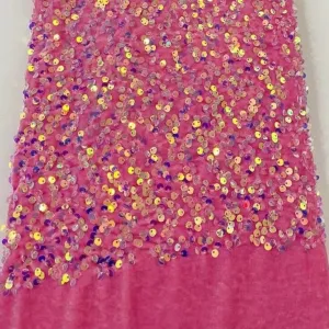 5 YARDS / 38 COLORS / Kamilia Beaded Embroidery Glitter Mesh Lace  Party Prom Bridal Dress Fabric