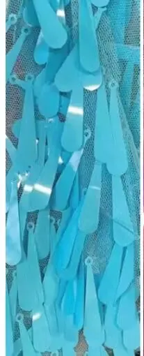 5 YARDS / 7 COLORS / Elonias Funky Sequin Beaded Embroidery Tulle Mesh Lace Dress Fabric