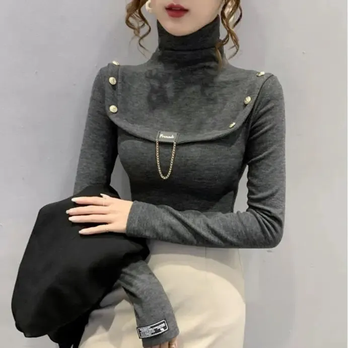 Autumn Warm Button Shoulder Sweaters For Women - Ailime Designs