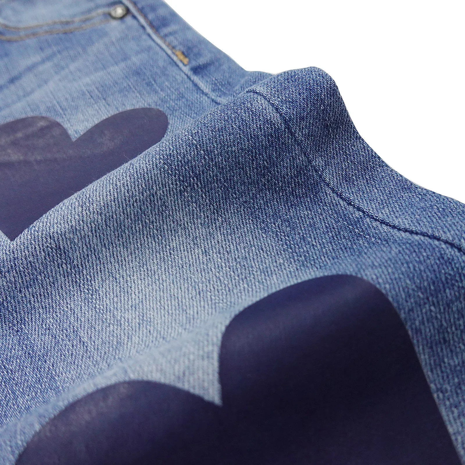 Baby Little Girl Jeans Simple Design Wide Leg Flared Hem Denim Pants
