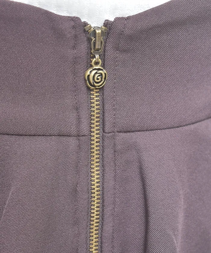Bicolor Irregular Hem Skirt