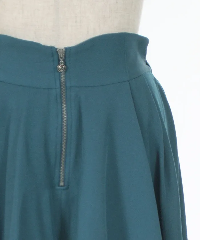 Bicolor Irregular Hem Skirt