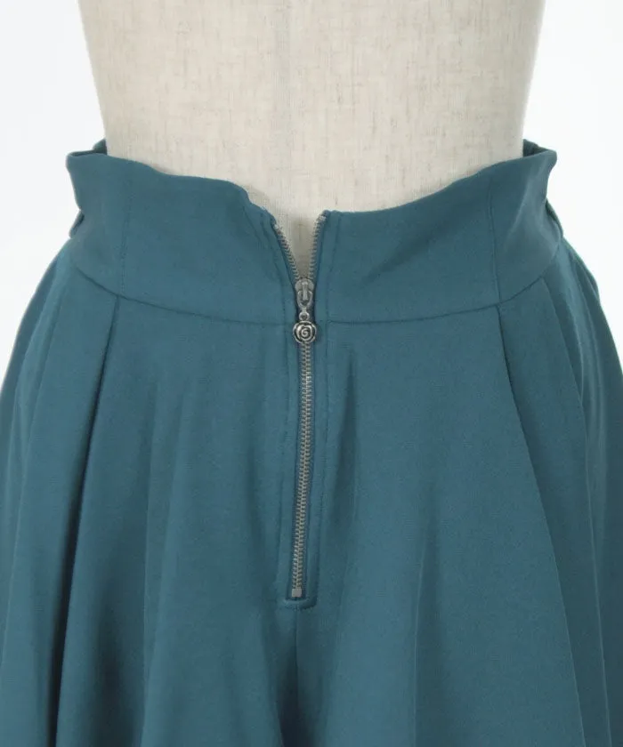 Bicolor Irregular Hem Skirt