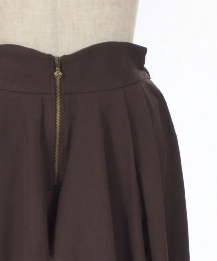 Bicolor Irregular Hem Skirt
