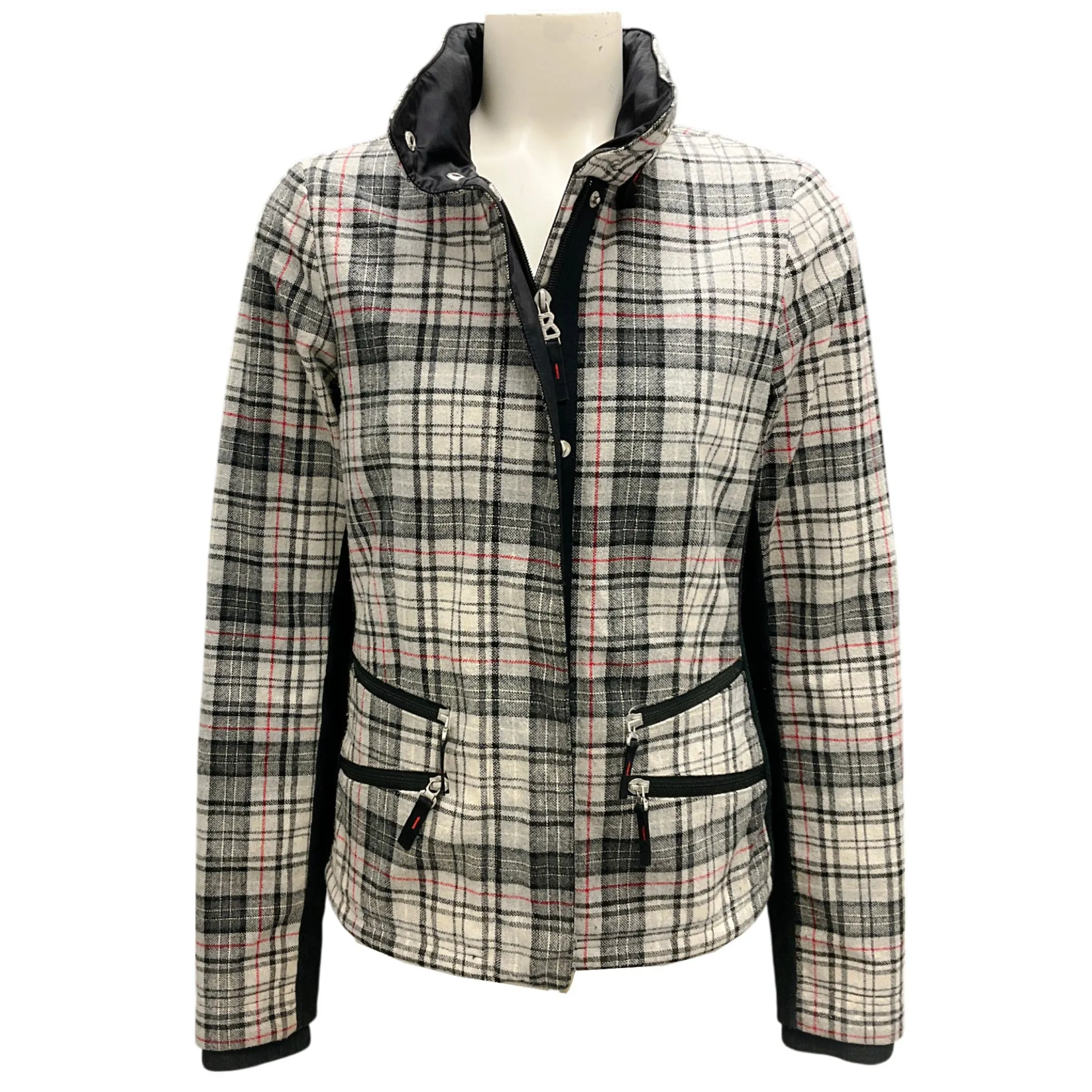Bogner FIRE ICE Grey Multi Plaid Jacket