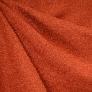 Boiled Wool Blend Coating Paprika SY