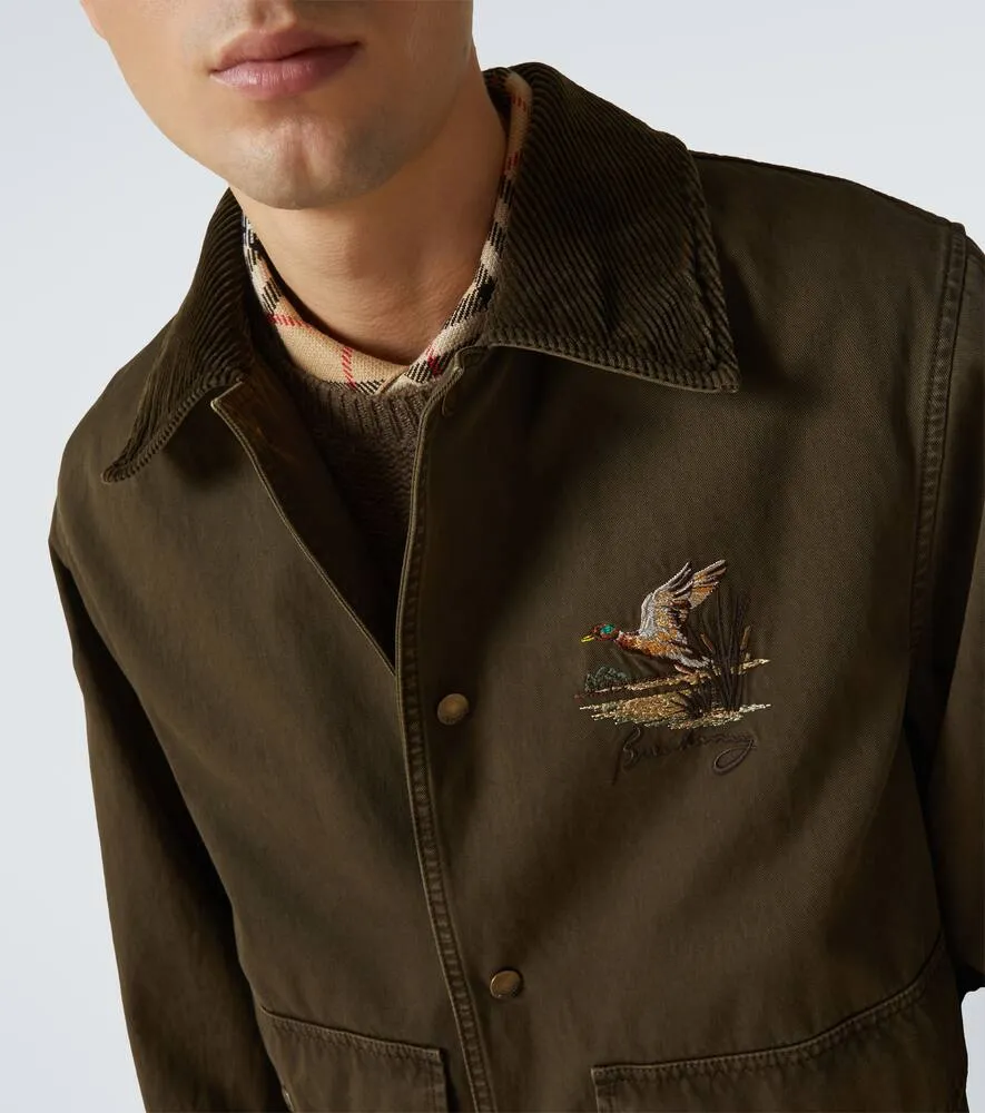 Burberry Quilted cropped cotton field jacket