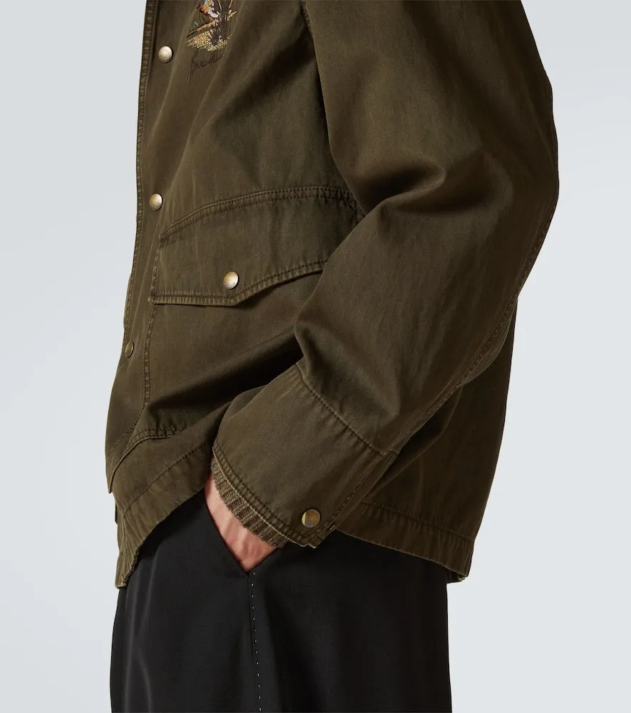 Burberry Quilted cropped cotton field jacket