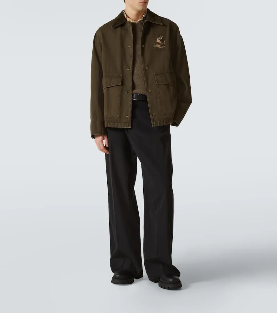 Burberry Quilted cropped cotton field jacket