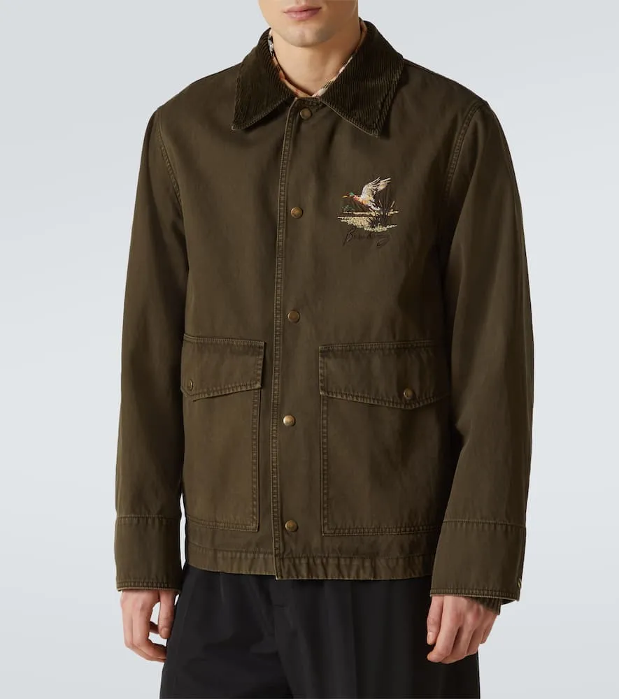 Burberry Quilted cropped cotton field jacket