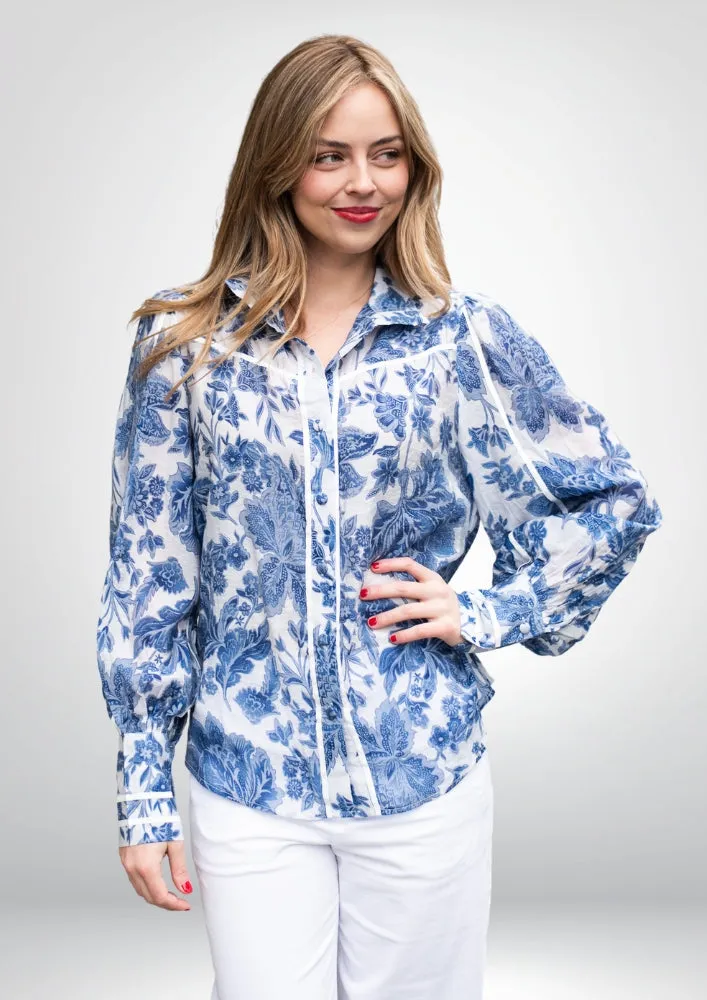 Camille Blouse | Blue