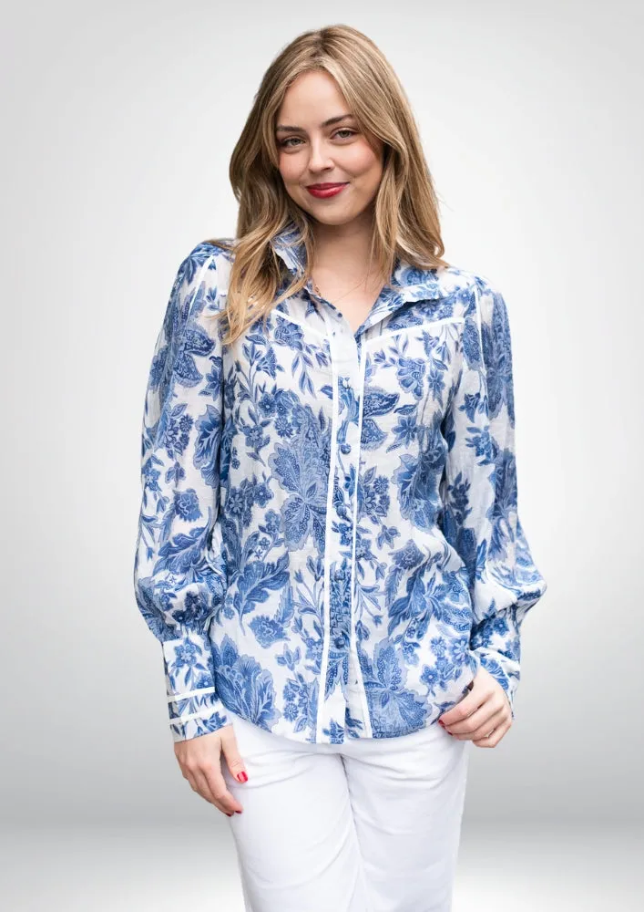 Camille Blouse | Blue
