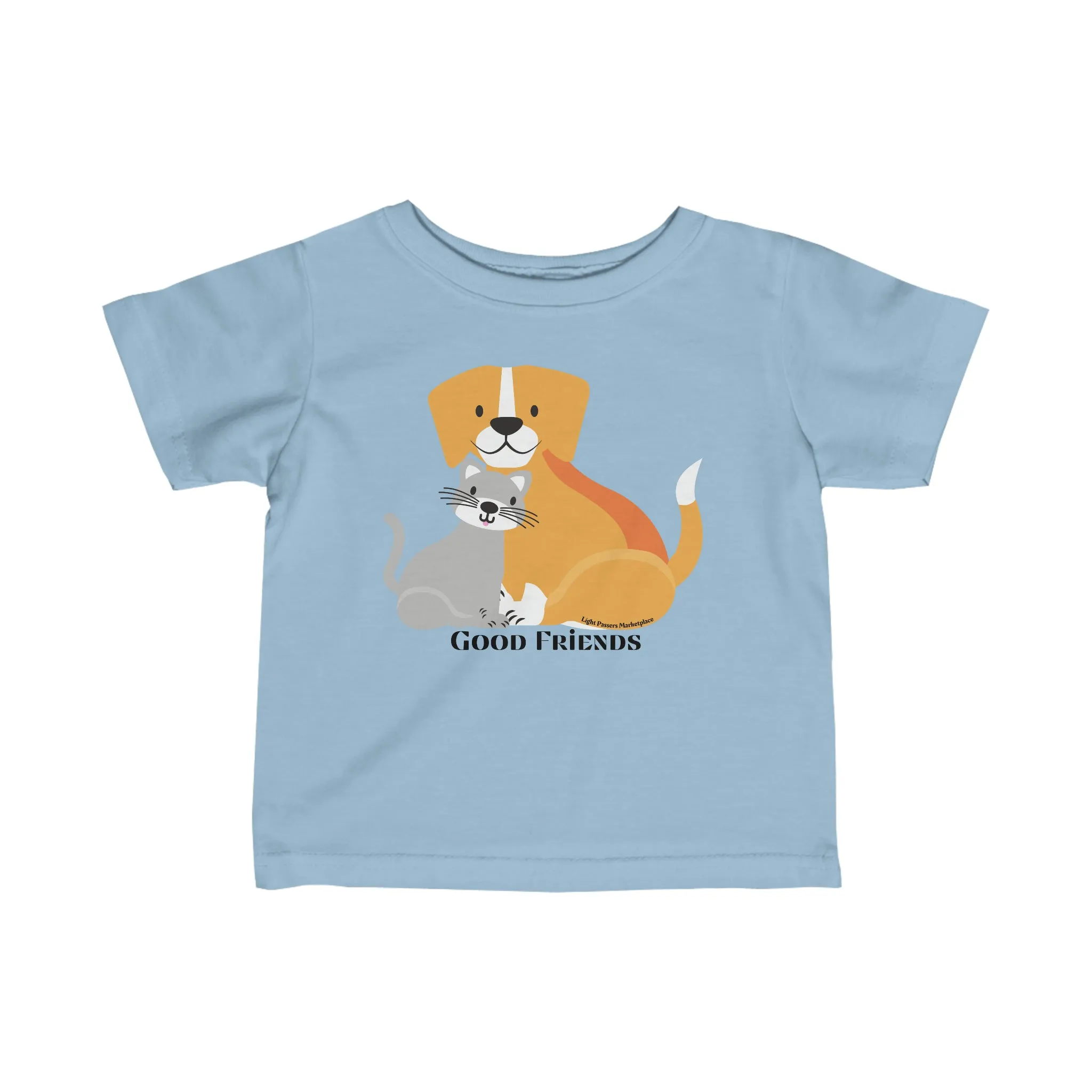 Cat Dog Friends Baby T-shirt
