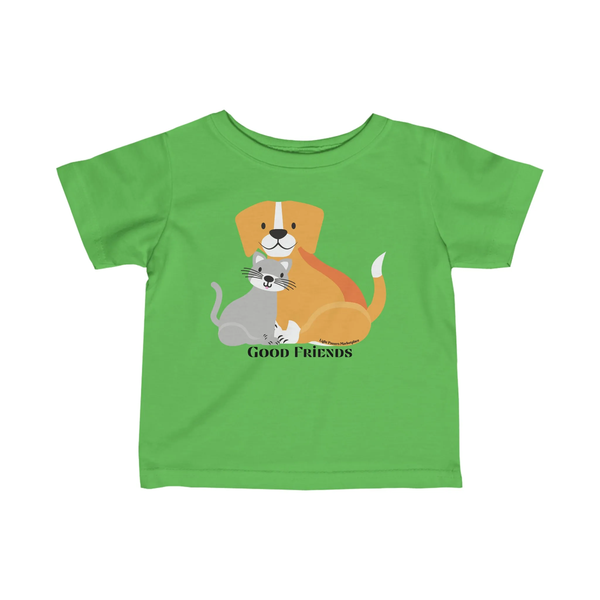 Cat Dog Friends Baby T-shirt