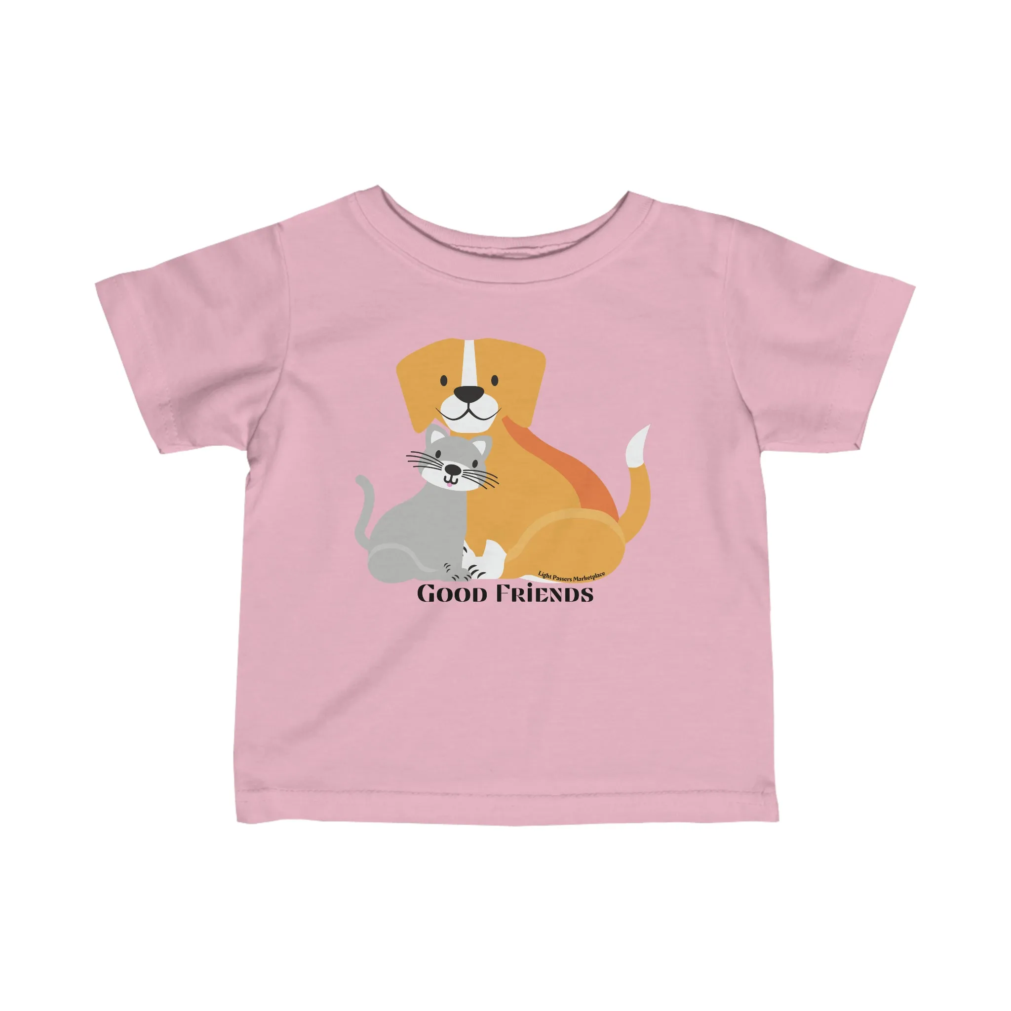 Cat Dog Friends Baby T-shirt
