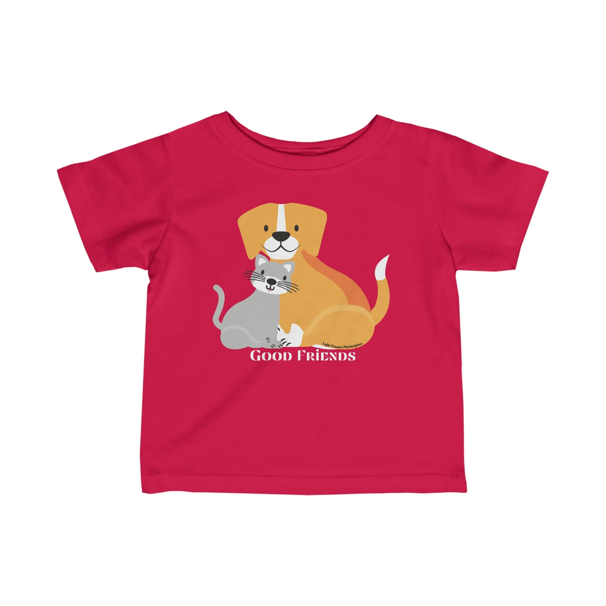 Cat Dog Friends Baby T-shirt