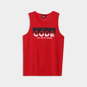 Code Mens Graphic Vest Red/Multi _ 182605 _ Red