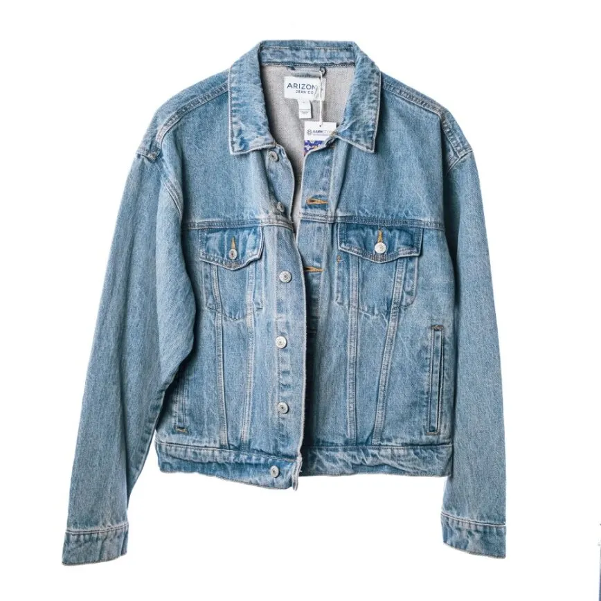 Custom Vintage Stamp Hand Painted Denim Jacket