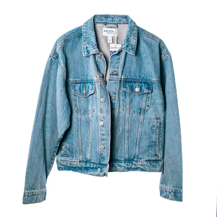 Custom Vintage Stamp Hand Painted Denim Jacket
