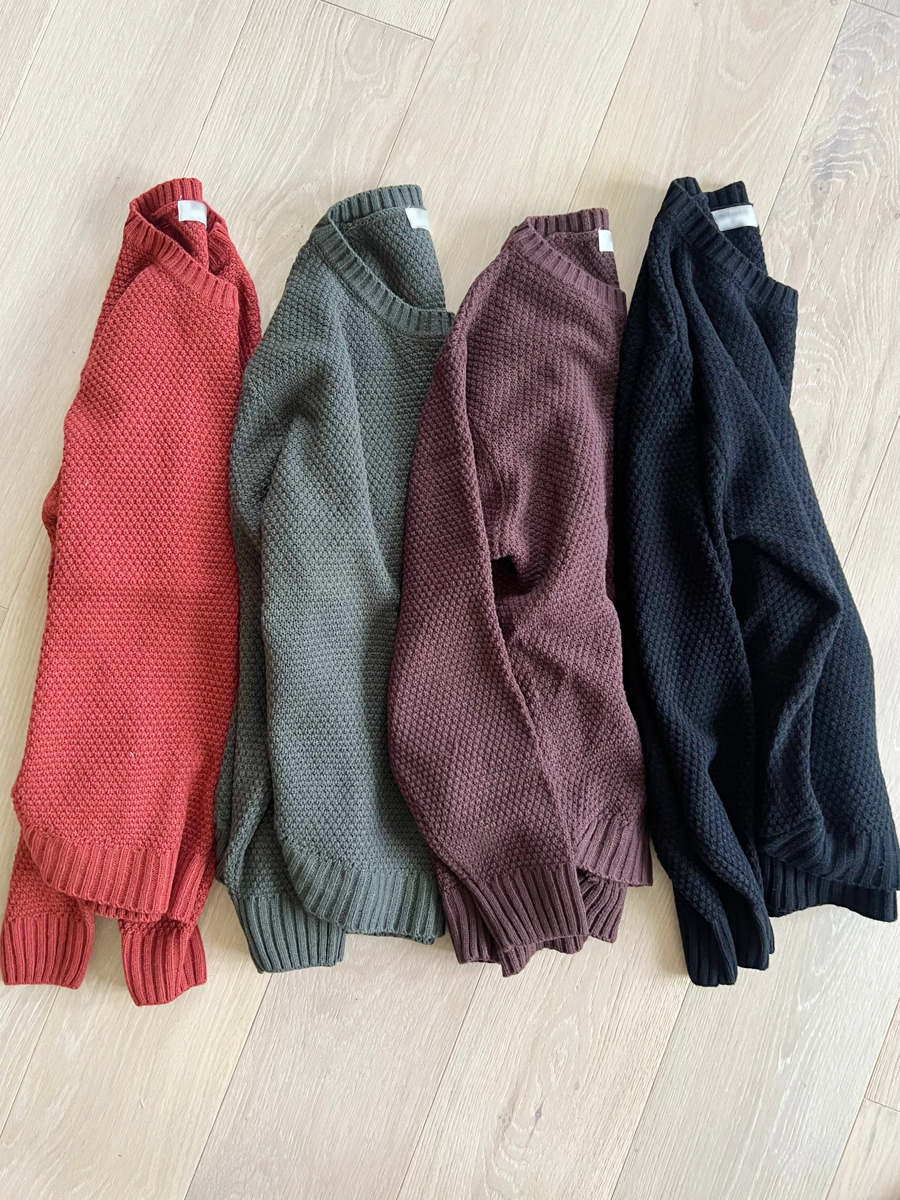 **Doorbuster** Keep It Cool Round Neck Sweater (Multiple Colors)