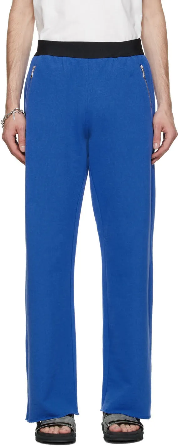 Dries Van Noten Blue Relaxed Lounge Pants
