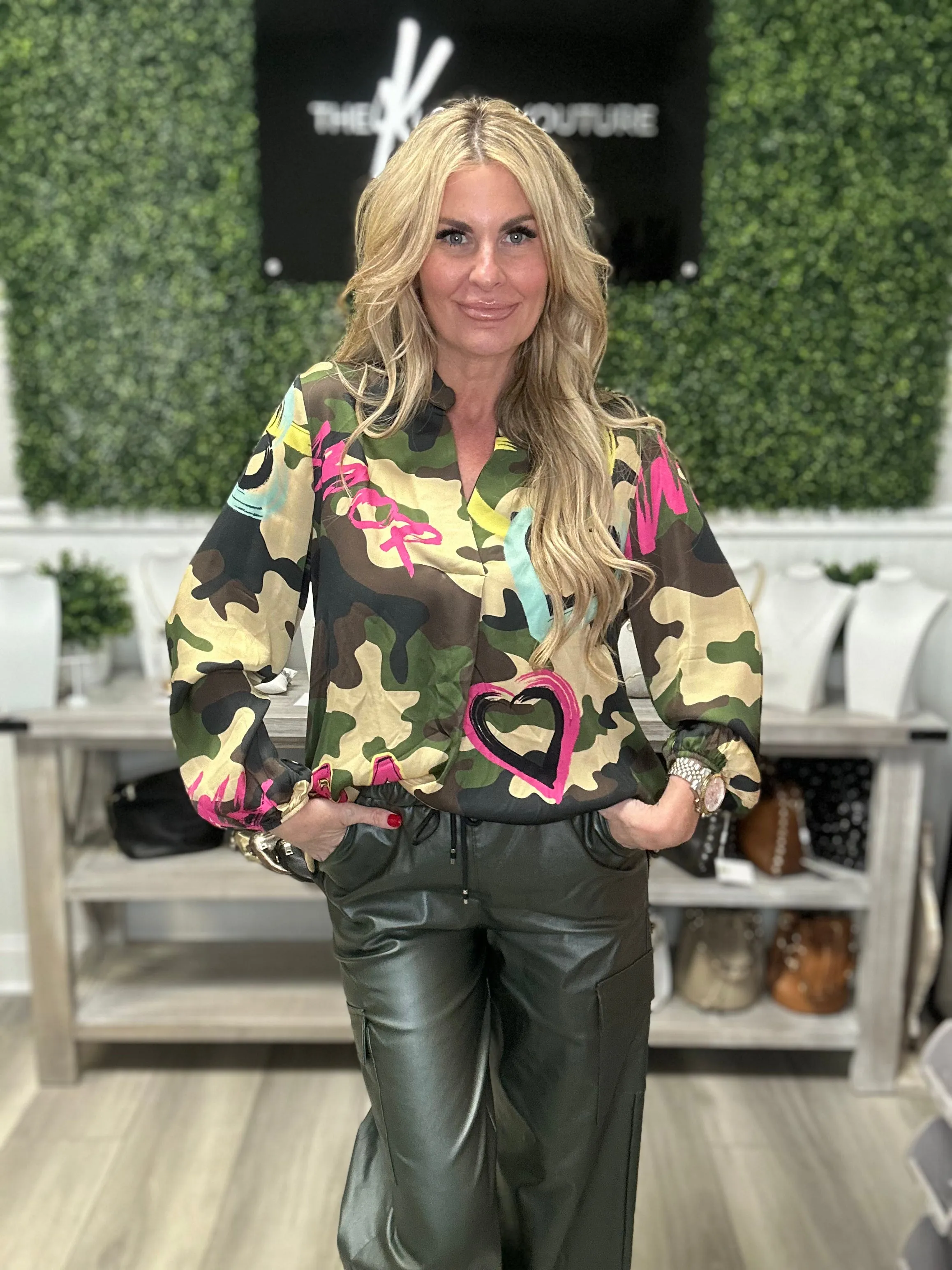 Faux Leather Cargo Pants Made In Italy