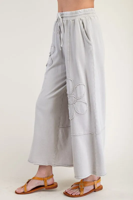 Flower Patch Washed Terry Pants