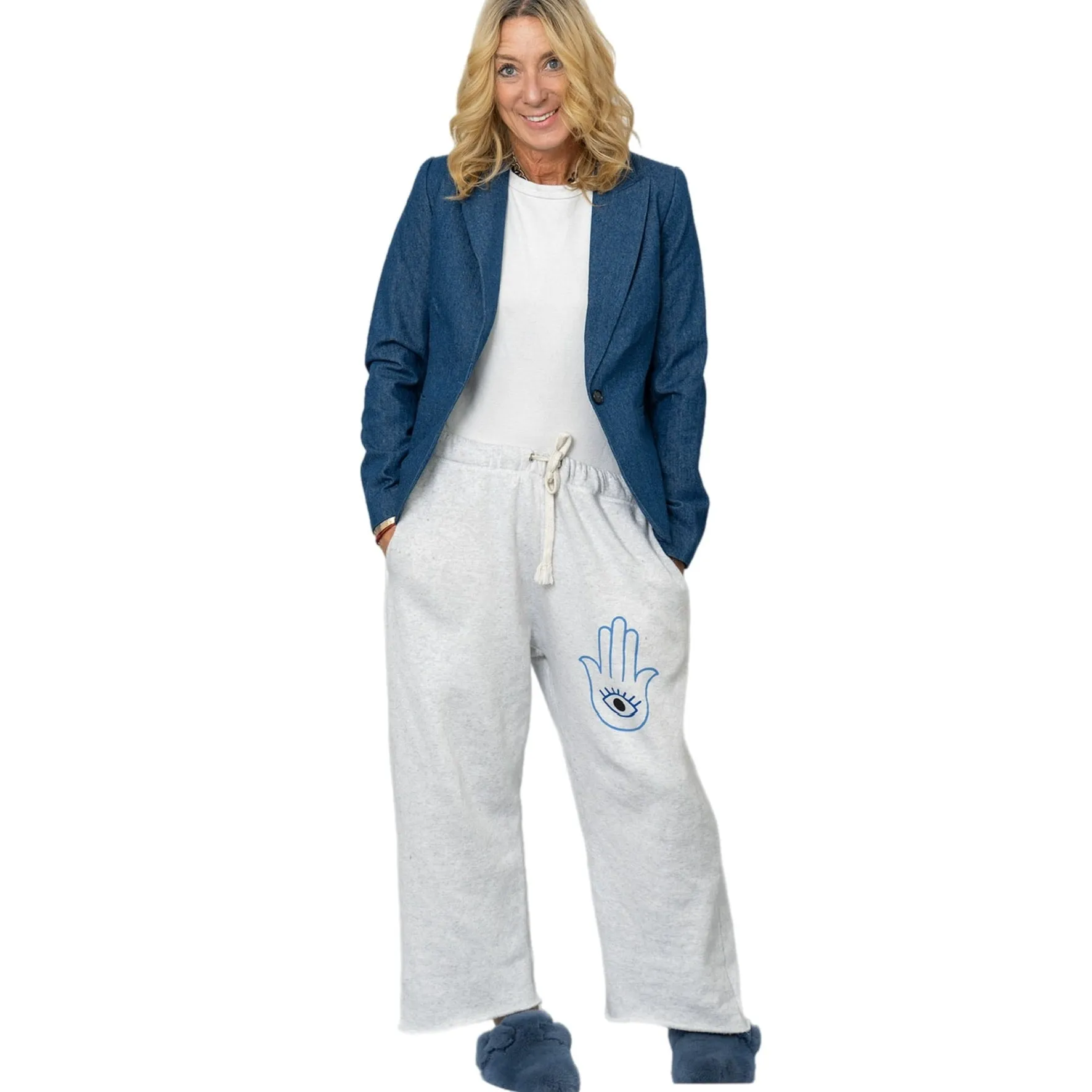 Hamsah Eye Boyfriend Relaxed Pants