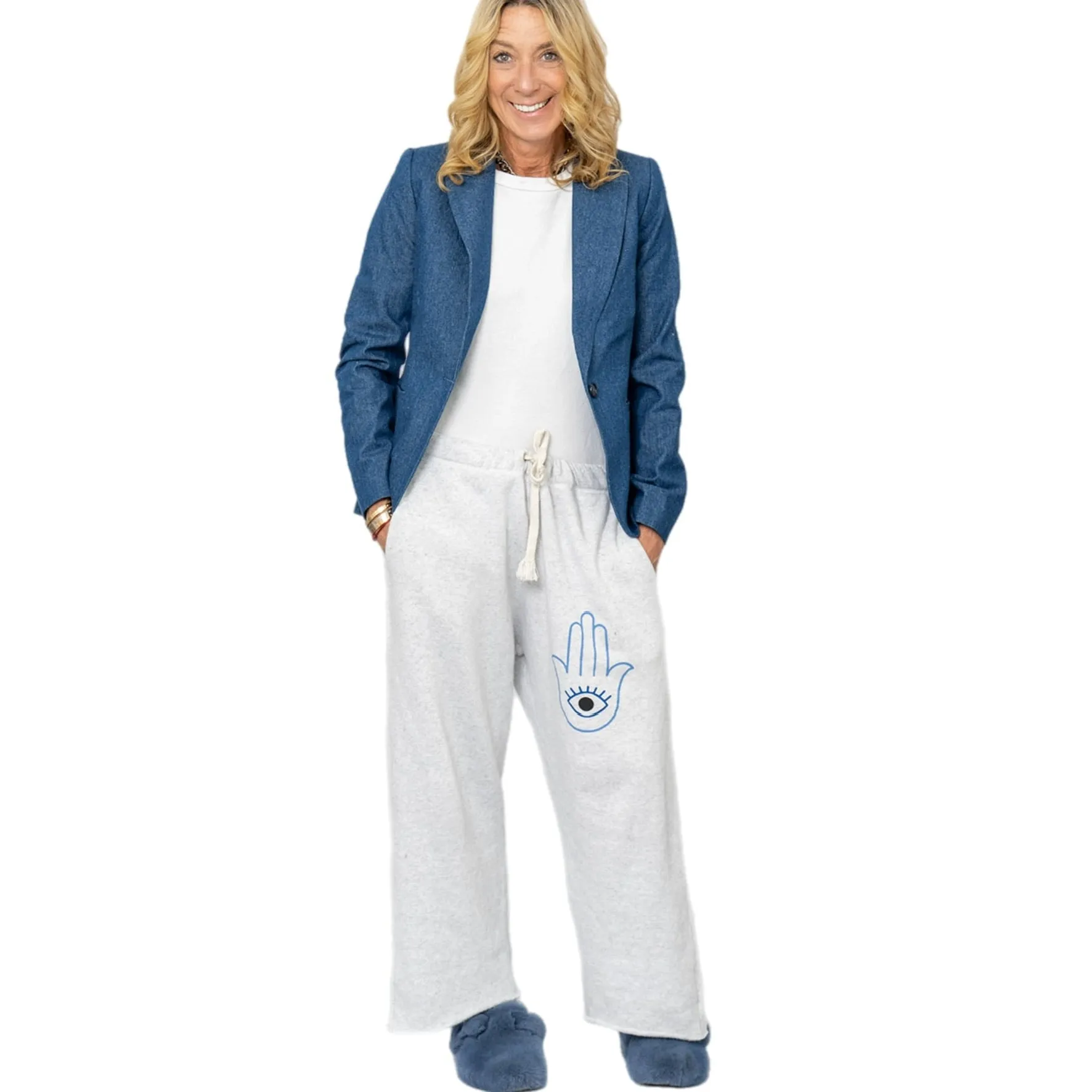 Hamsah Eye Boyfriend Relaxed Pants