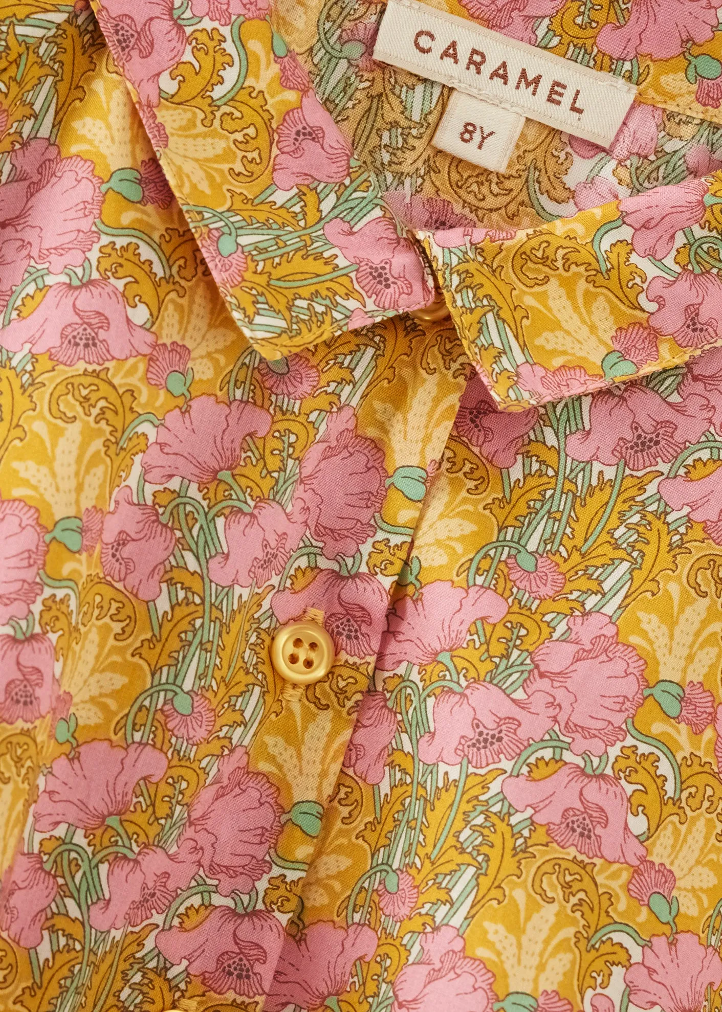 LEMON BALM TOP CHILD - PINK/YELLOW