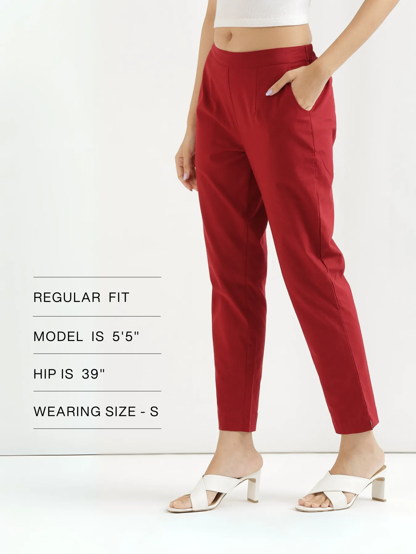 Maroon Cotton Pant