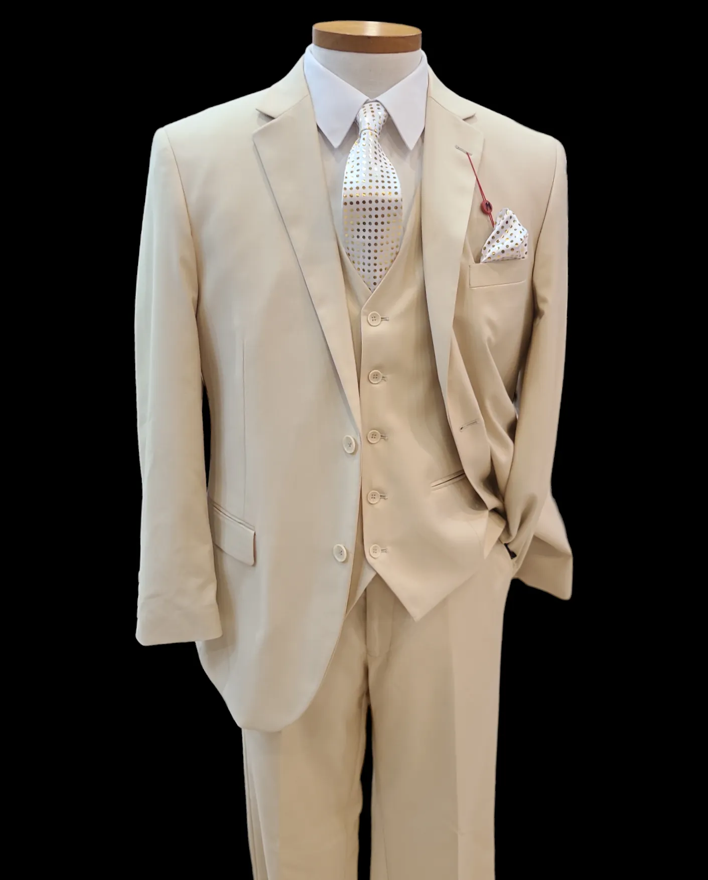 Mazari Three Piece solid suit