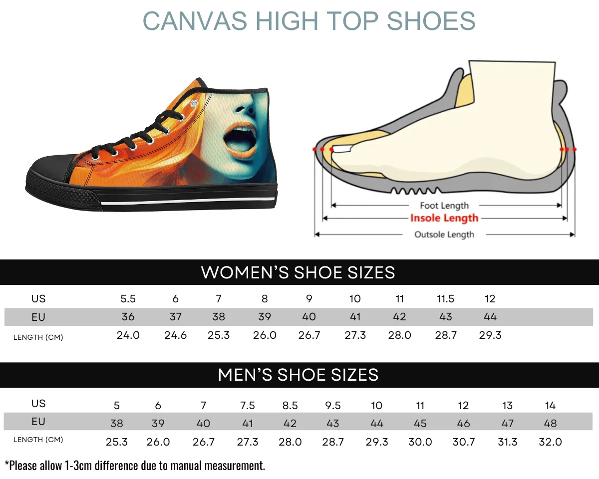 Orange Kiss High Tops