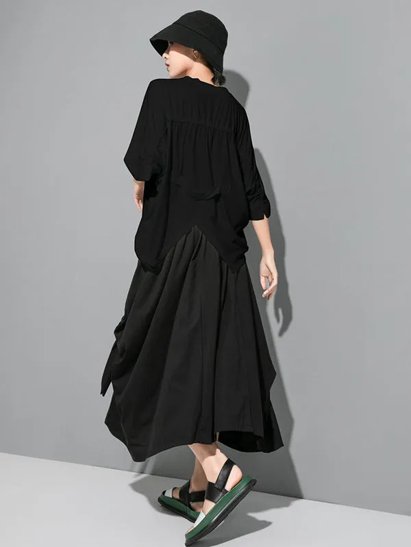 Original Solid Batwing Sleeve T-Shirts Tops
