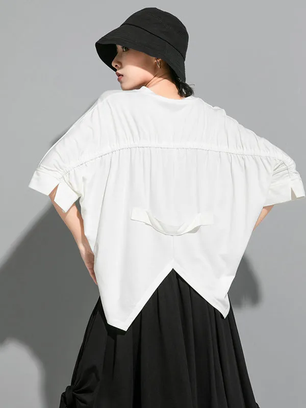 Original Solid Batwing Sleeve T-Shirts Tops
