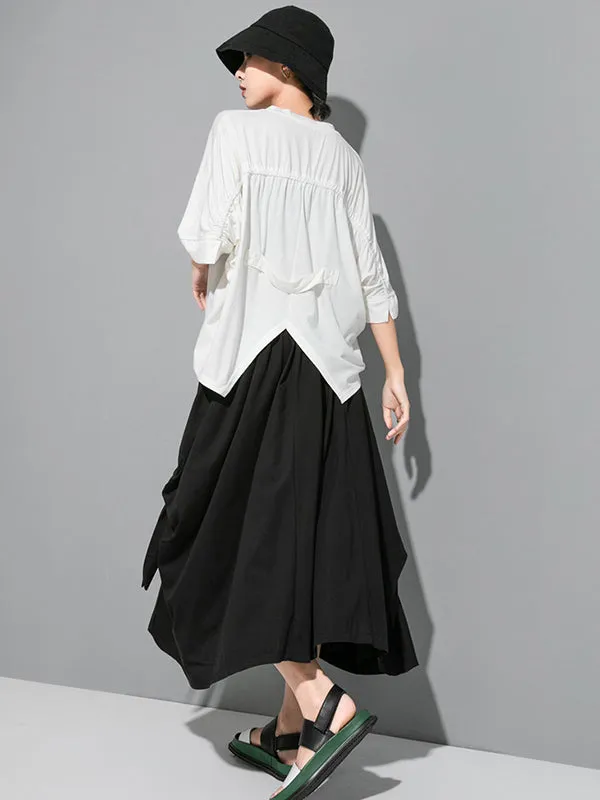 Original Solid Batwing Sleeve T-Shirts Tops