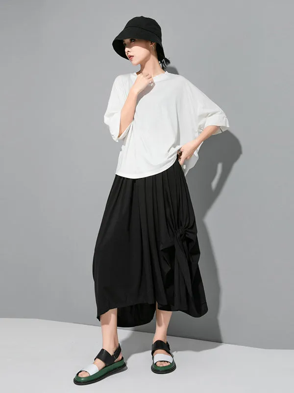 Original Solid Batwing Sleeve T-Shirts Tops