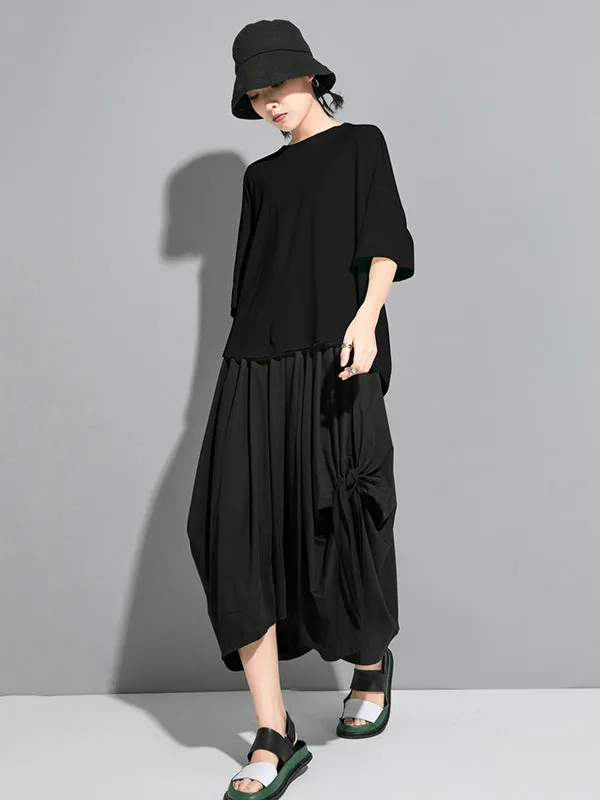 Original Solid Batwing Sleeve T-Shirts Tops