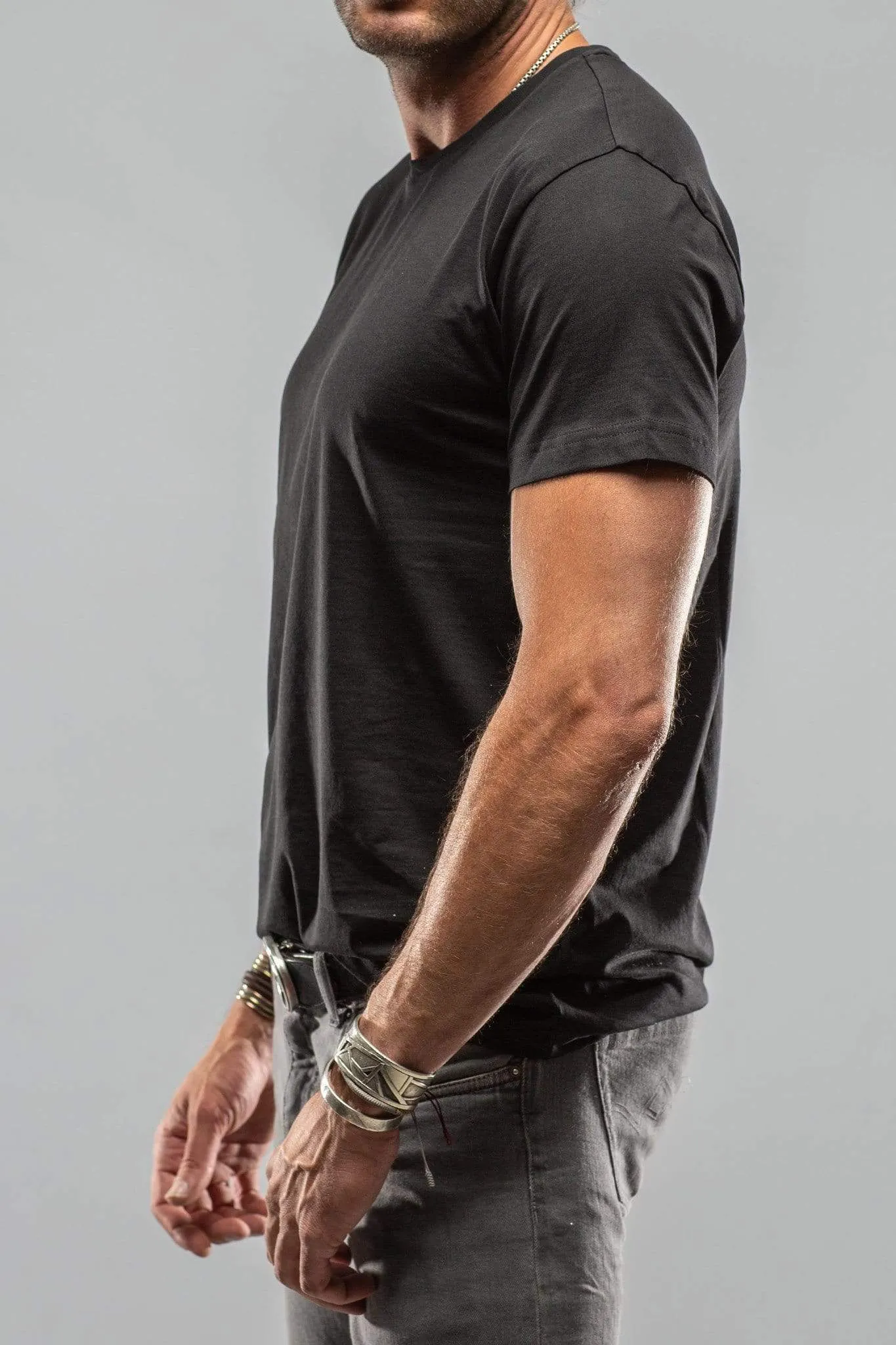Pismo Cotton Tee In Black