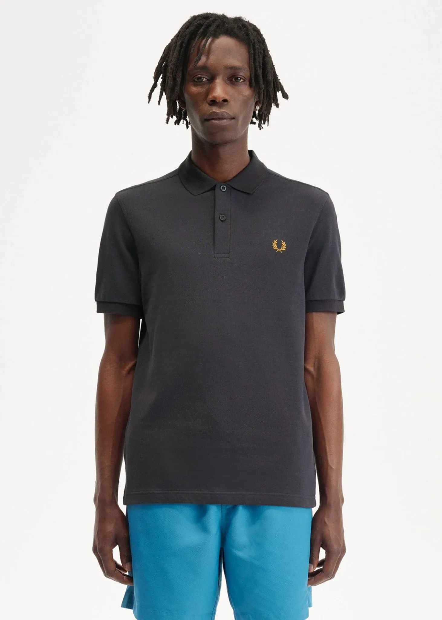 Plain fred perry shirt - anchorgrey