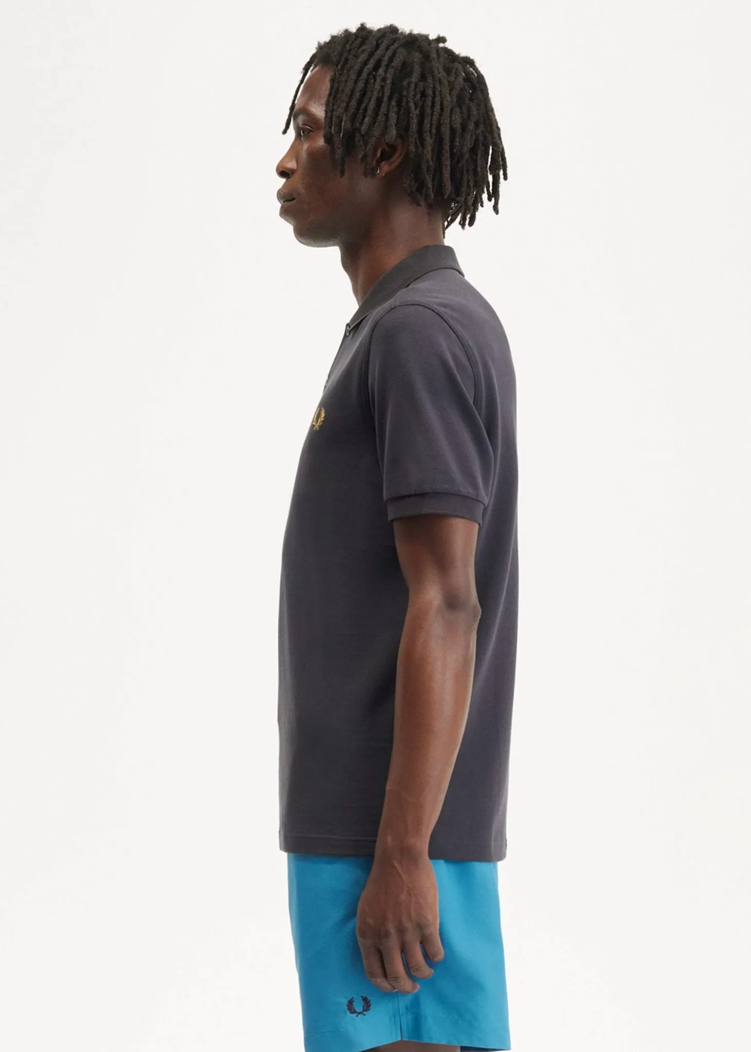 Plain fred perry shirt - anchorgrey