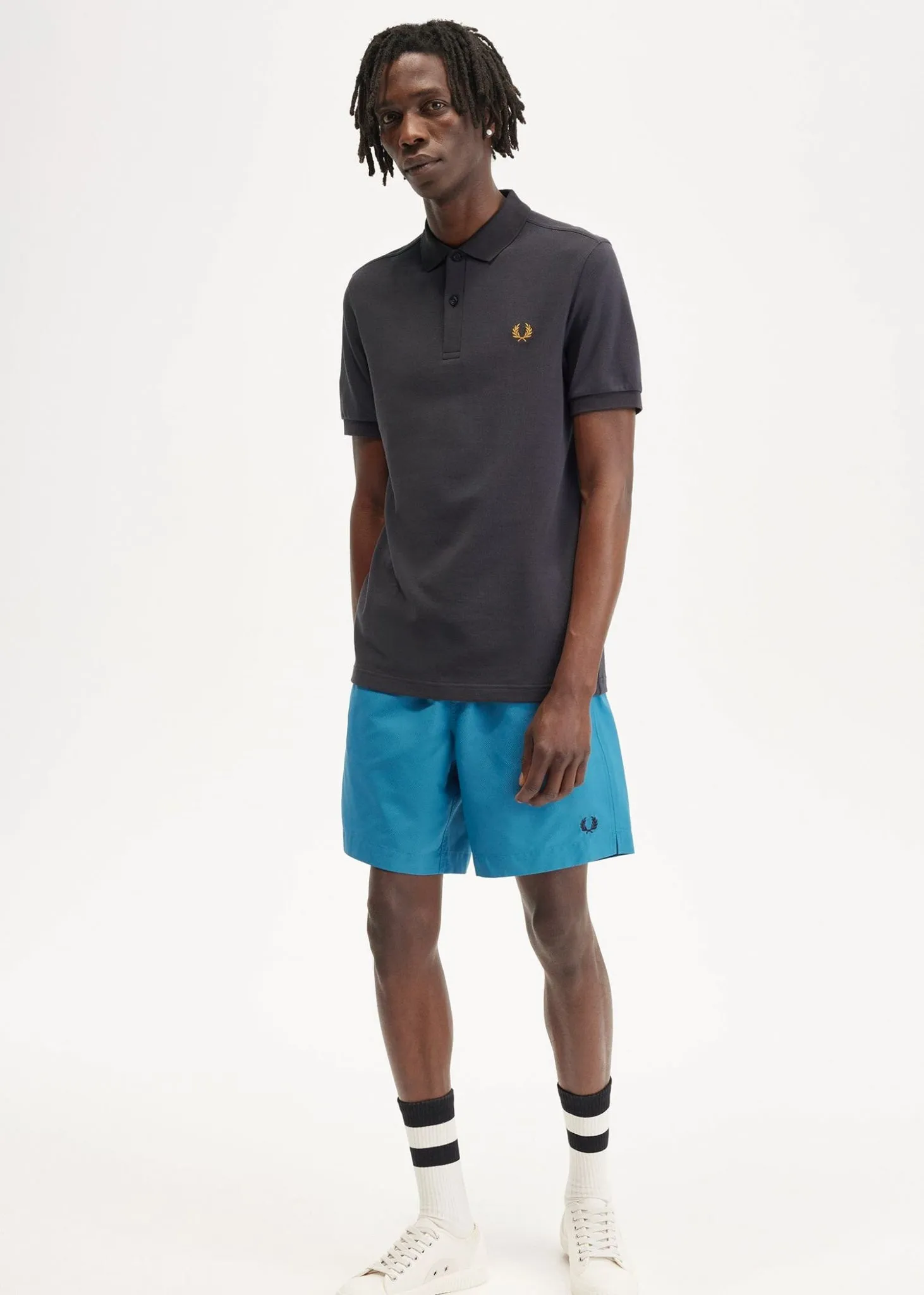 Plain fred perry shirt - anchorgrey