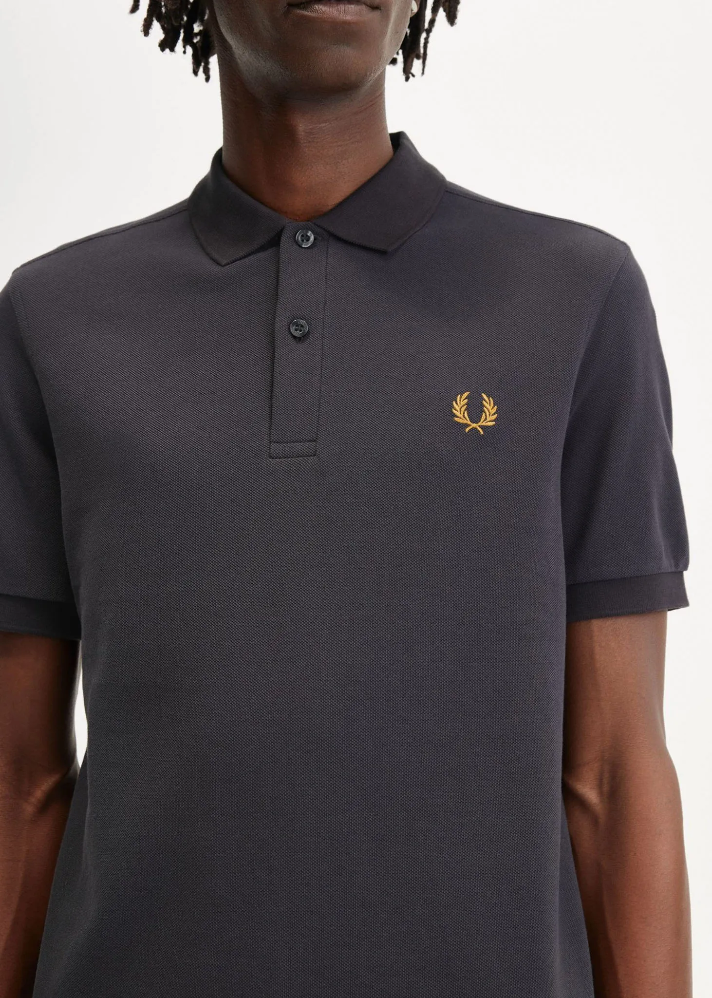 Plain fred perry shirt - anchorgrey