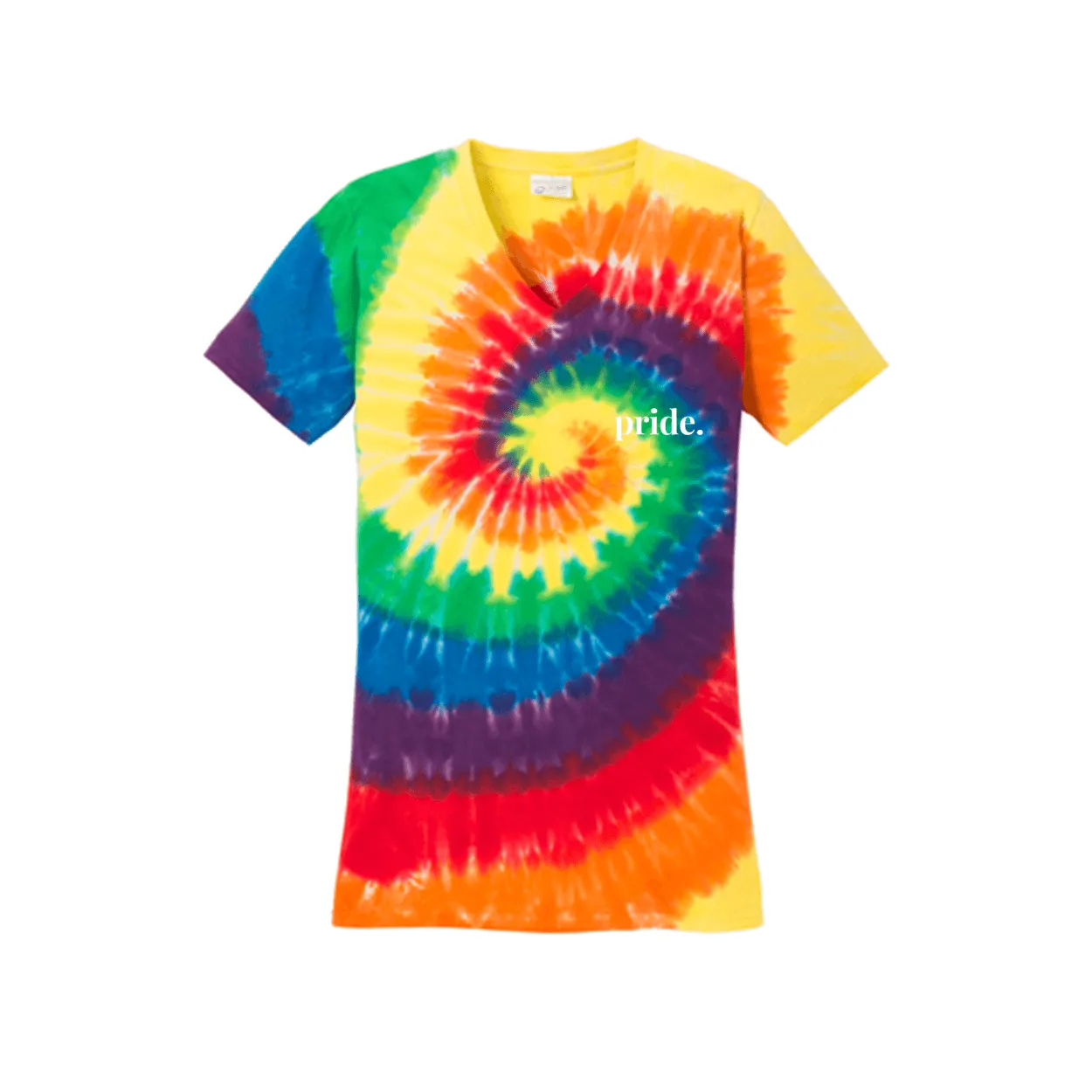 pride. - Women's Tie Dye Fitted V-Neck T