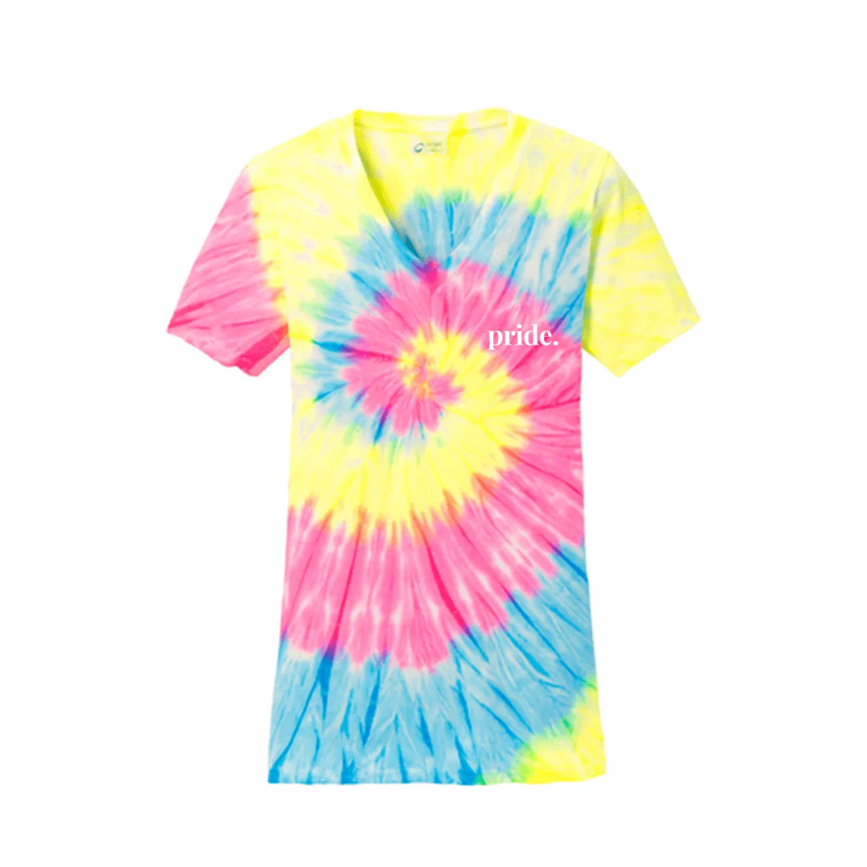 pride. - Women's Tie Dye Fitted V-Neck T