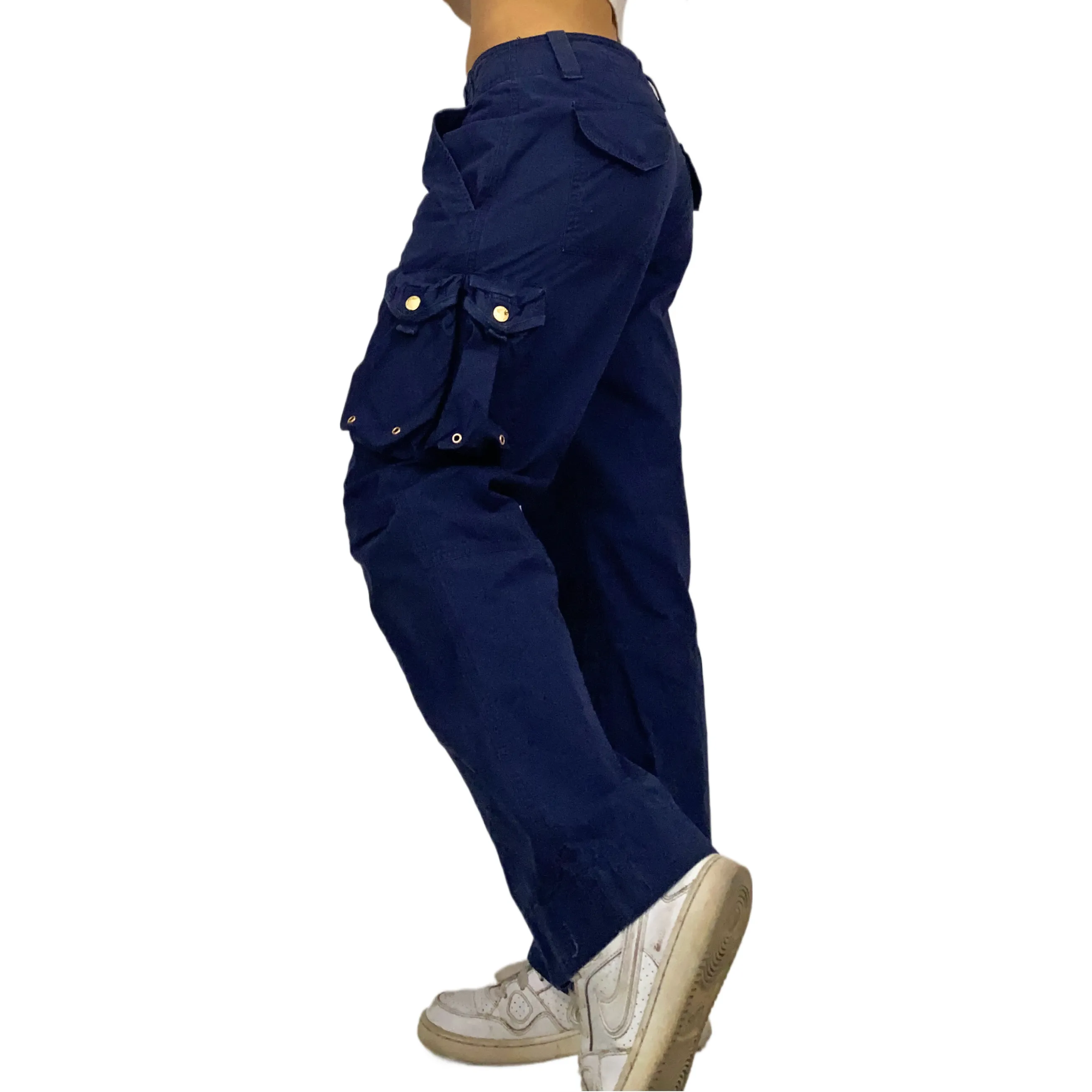 Ralph Lauren Navy Utility Cargos (S Petite)