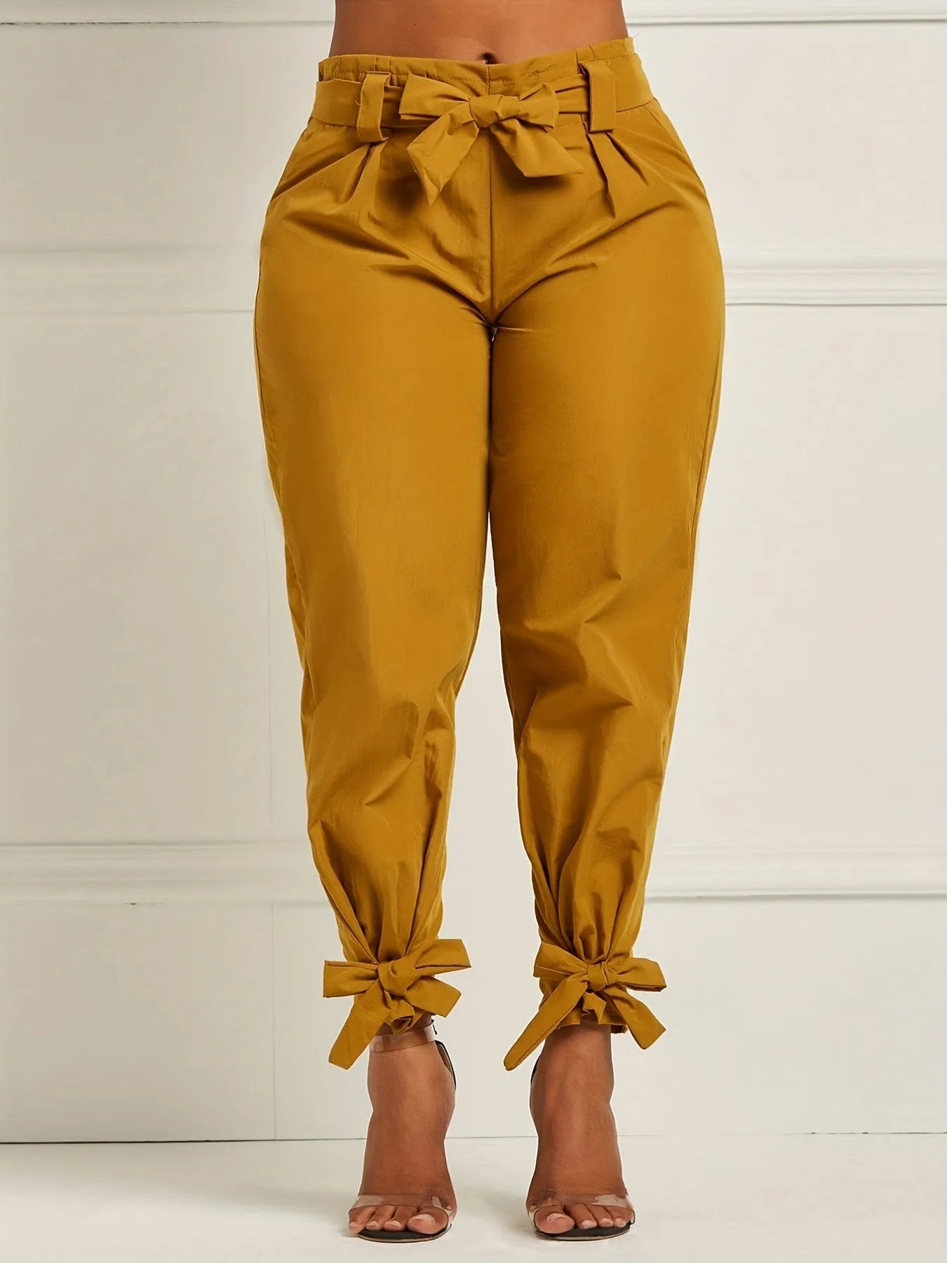 Relaxed-Fit Bow Knot Pants